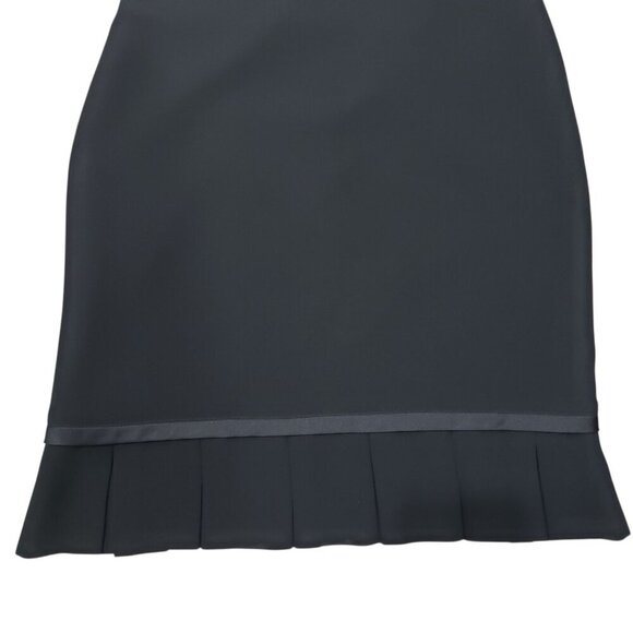 Joseph Ribkoff Black Crepe Pleated Hem Skirt - Picture 5 of 12